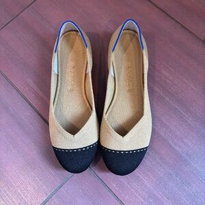 Rothy's round toe two toned flats